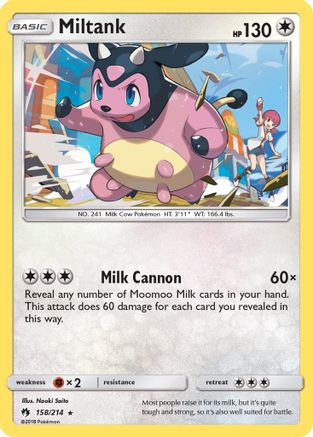 Miltank (158/214) - SLT  - Rare - Reverse Holofoil