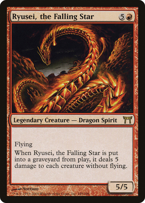 Ryusei, the Falling Star (CHK-185) - rare - Foil
