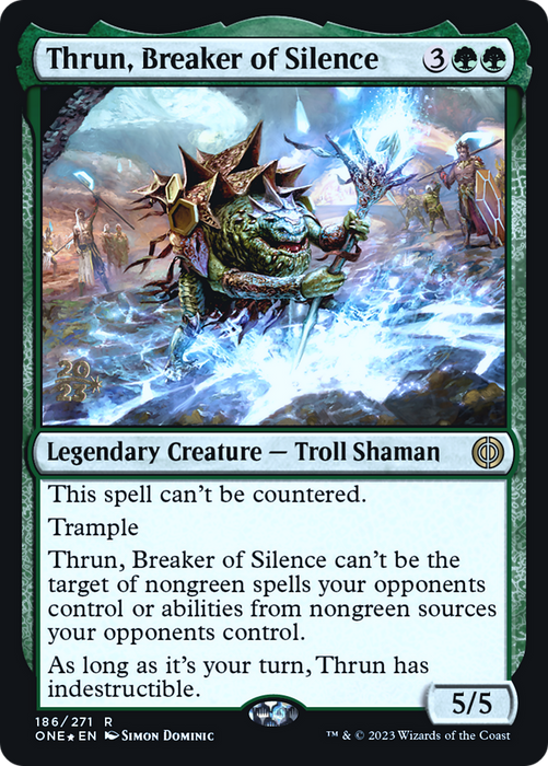 Thrun, Breaker of Silence (PRE-186S) - rare - Foil