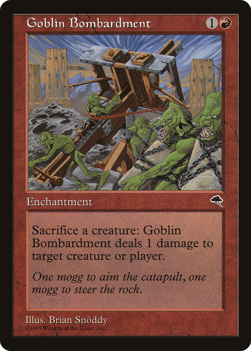 Goblin Bombardment (TMP-179) - uncommon