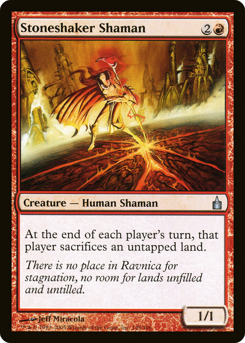 Stoneshaker Shaman (RAV-145) - uncommon - Foil