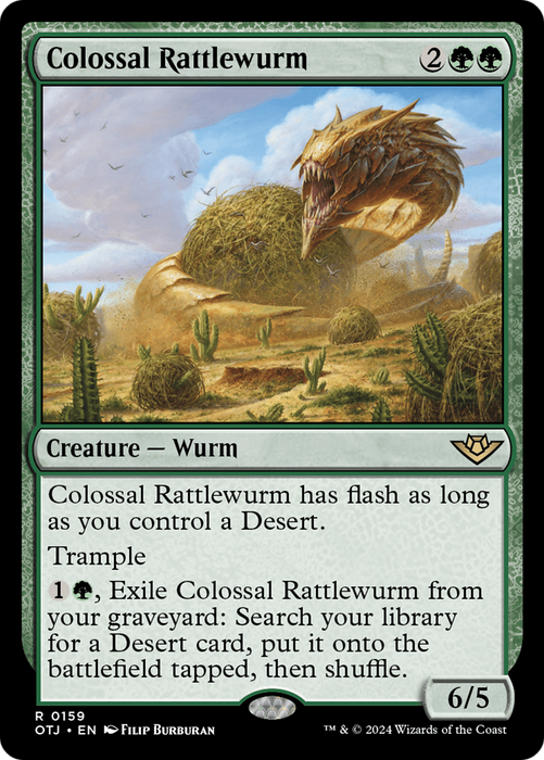 Colossal Rattlewurm (OTJ-159) - rare - Foil