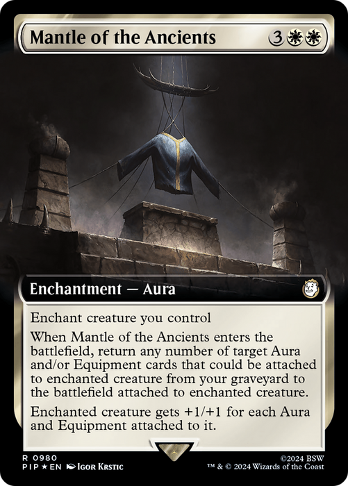 Mantle of the Ancients (PIP-980) - rare: (Extended Art) - Foil
