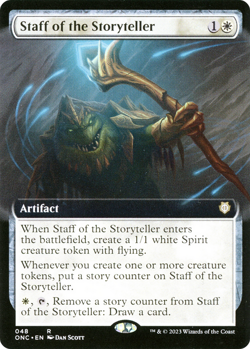 Staff of the Storyteller (ONC-048) - rare: (Extended Art)