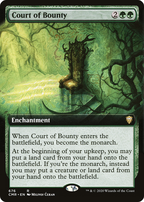 Court of Bounty (CMR-676) - rare: (Extended Art) - Foil