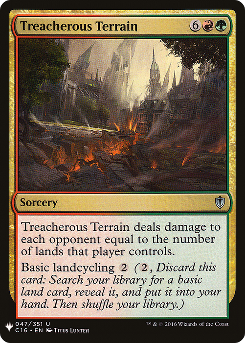 Treacherous Terrain (LIST-C16-47) - uncommon