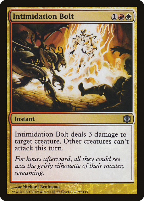 Intimidation Bolt (ARB-099) - uncommon - Foil