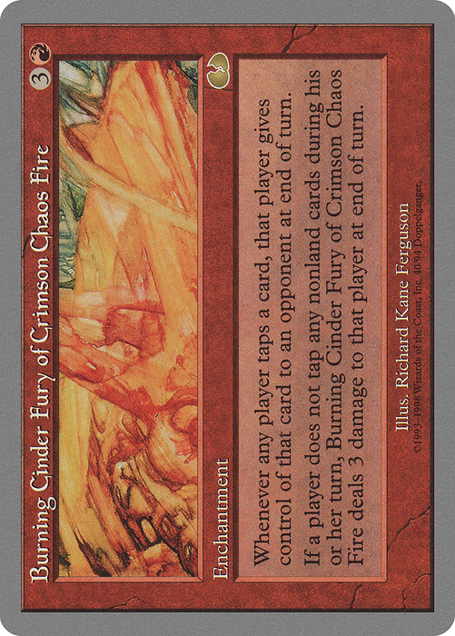Burning Cinder Fury of Crimson Chaos Fire (UGL-040) - rare