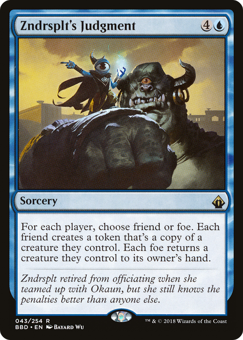 Zndrsplt's Judgment (BBD-043) - rare - Foil