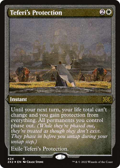 Teferi's Protection (2X2-424) - rare - Etched Foil
