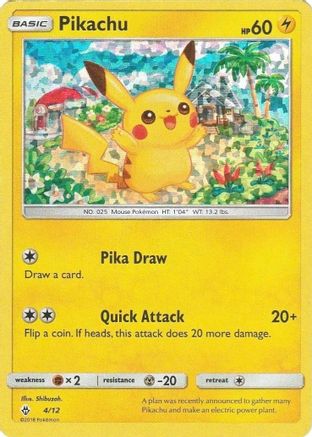 Pikachu (004/12) - MP2  - Promo - Holofoil