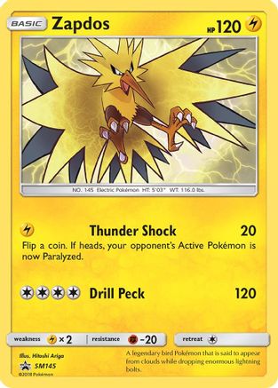 Zapdos (SM145) - SP  - Promo - Holofoil