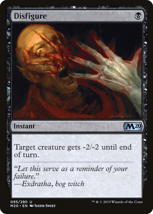 Disfigure (M20-095) - uncommon - Foil