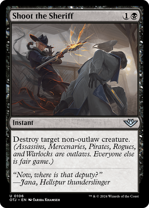 Shoot the Sheriff (OTJ-106) - uncommon - Foil