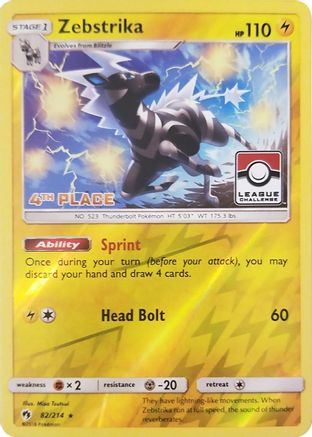 Zebstrika (082/214) - LCC  - Promo - Reverse Holofoil