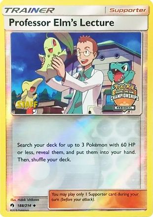 Professor Elm's Lecture (188/214) - LCC  - Promo - Reverse Holofoil