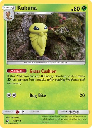 Kakuna (004/181) - STU  - Uncommon - Reverse Holofoil