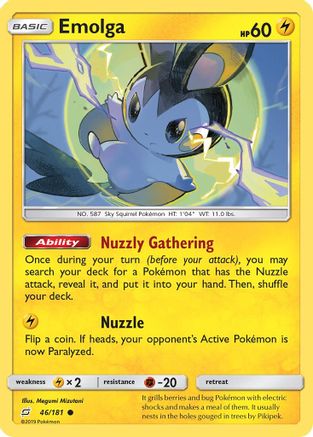 Emolga (046/181) - STU  - Common - Reverse Holofoil
