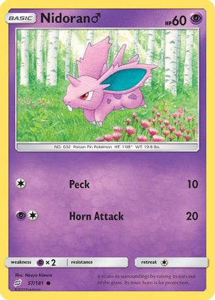 Nidoran M (057/181) - STU  - Common - Reverse Holofoil