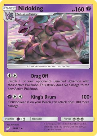Nidoking (059/181) - STU  - Rare - Reverse Holofoil