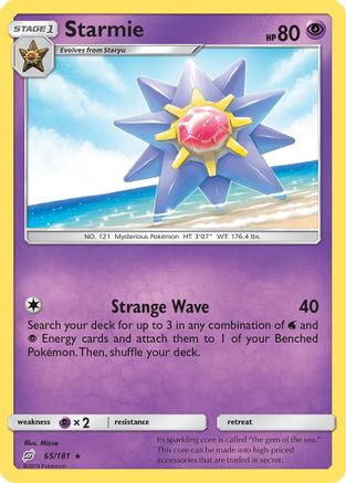 Starmie (065/181) - STU  - Rare - Reverse Holofoil