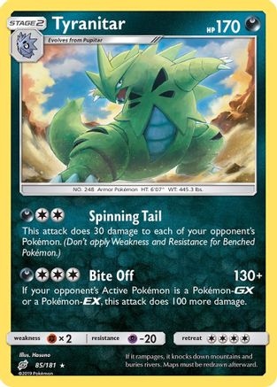 Tyranitar (085/181) - STU  - Holo Rare - Holofoil