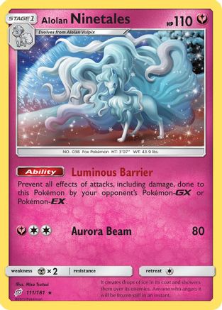 Alolan Ninetales (111/181) - STU  - Holo Rare - Holofoil