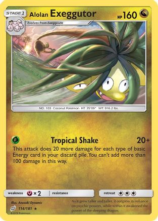 Alolan Exeggutor (114) (114) - STU  - Rare - Reverse Holofoil