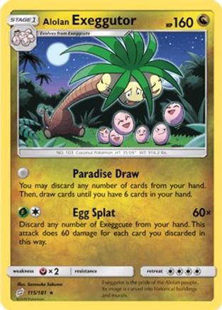 Alolan Exeggutor (115) (115/181) - STU  - Rare