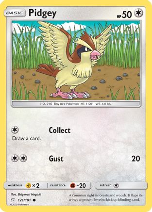 Pidgey (121) (121/181) - STU  - Common - Reverse Holofoil
