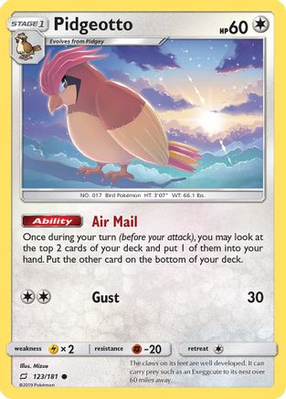 Pidgeotto (123/181) - STU  - Common