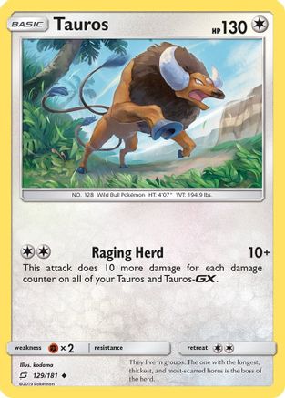 Tauros (129) - STU  - Uncommon