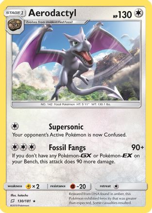 Aerodactyl (130/181) - STU  - Rare - Reverse Holofoil