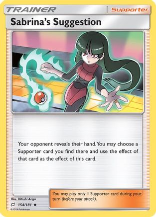 Sabrina's Suggestion (154/181) - STU  - Uncommon - Reverse Holofoil