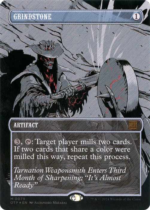 Grindstone (OTP-079) - mythic (Borderless) - Foil