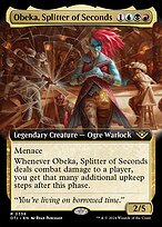 Obeka, Splitter of Seconds (OTJ-358) - rare: (Extended Art) - Foil