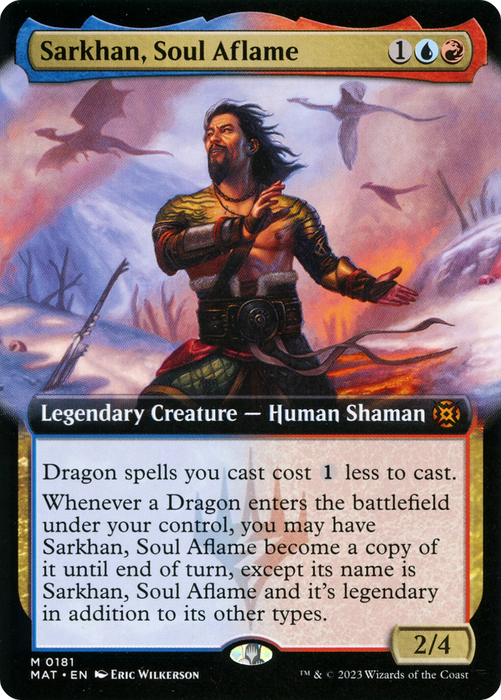 Sarkhan, Soul Aflame (MAT-181) - mythic: (Extended Art) - Foil