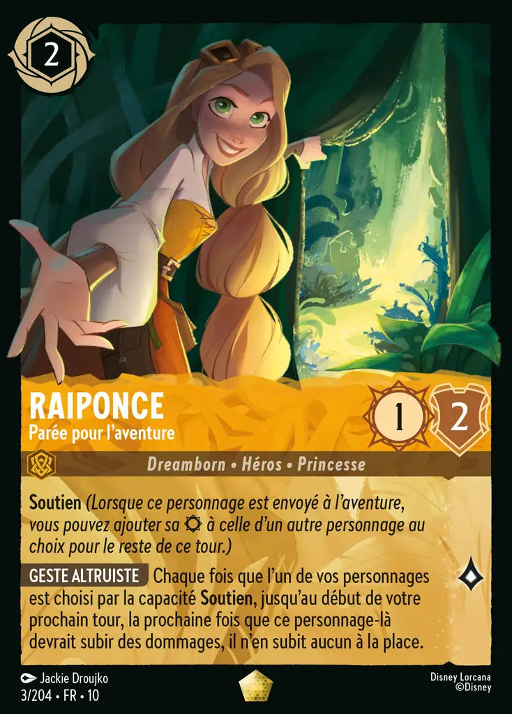 Raiponce - Parée pour l'aventure (3/204) - LDLP - Légendaire - Cold Foil