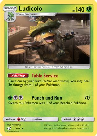 Ludicolo (002/18) - DP  - Rare - Holofoil