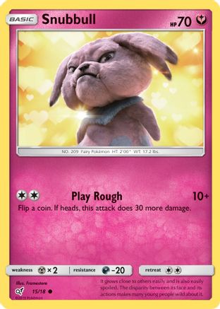 Snubbull (Holo Common) (015/18) - DP  - Common - Holofoil