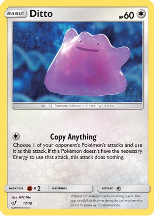 Ditto (017/18) - DP  - Holo Rare - Holofoil