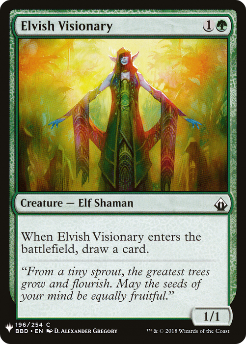 Elvish Visionary (LIST-BBD-196) - common