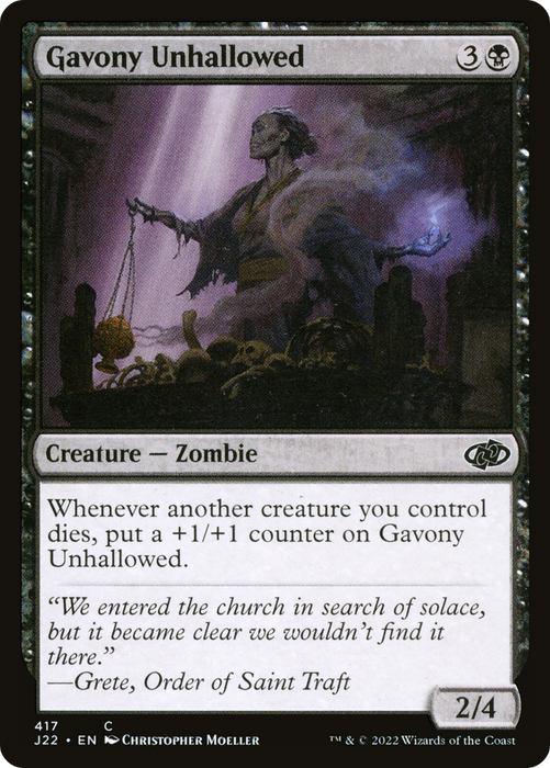 Gavony Unhallowed (J22-417) - common