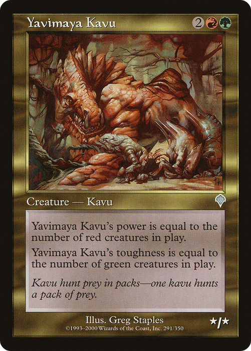 Yavimaya Kavu (INV-291) - uncommon - Foil