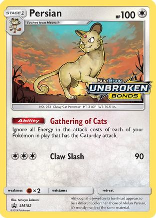 Persian (SM182) - SP  - Promo - Holofoil