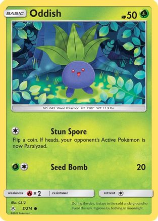 Oddish (5) (005/214) - SUB  - Common