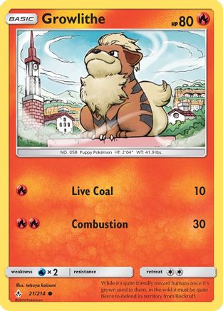 Growlithe (021/214) - SUB  - Common