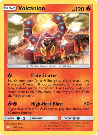 Volcanion (025/214) - SUB  - Holo Rare - Reverse Holofoil