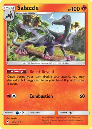 Salazzle (031/214) - SUB  - Rare - Reverse Holofoil