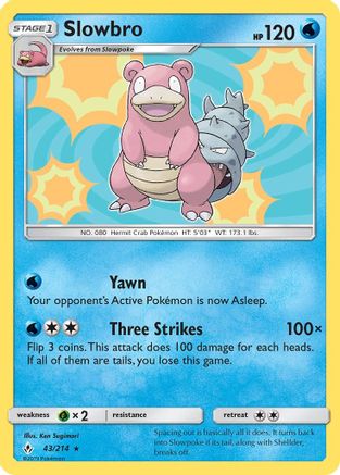 Slowbro (043/214) - SUB  - Holo Rare - Holofoil